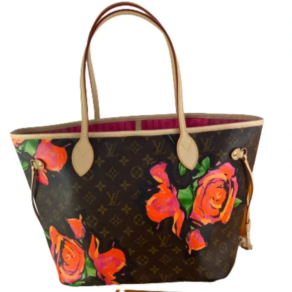 💎 ✨ HOST PICK ✨💎 ROSES STEPHEN SPRUCE NEVERFULL MM LOUIS VUITTON COLLECTABLE - Picture 4 of 17